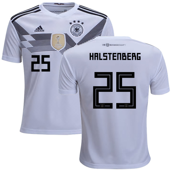 Germany #25 Halstenberg White Home Kid Soccer Country Jersey - Click Image to Close